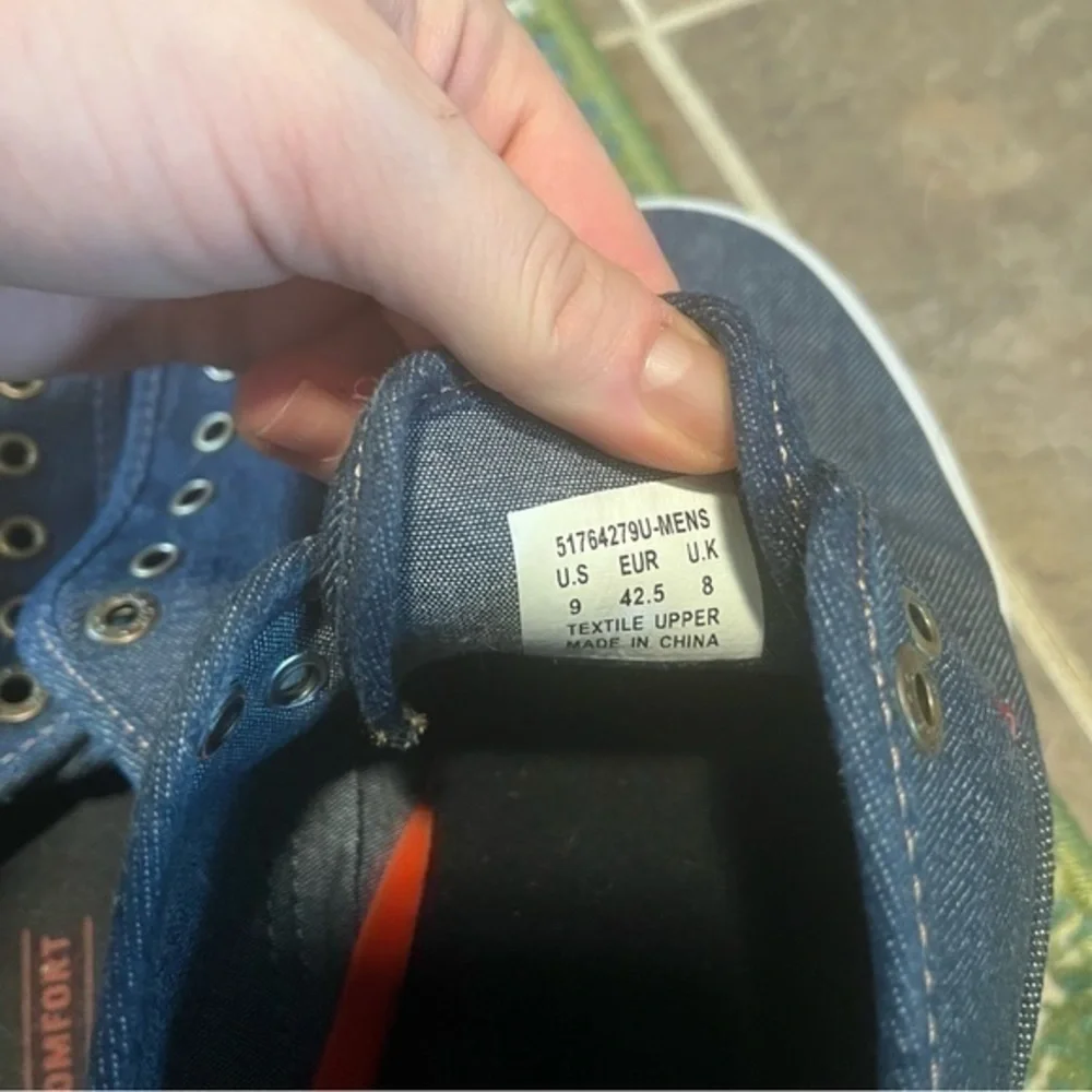 Men’s Levi’s denim slide on sneakers shoes